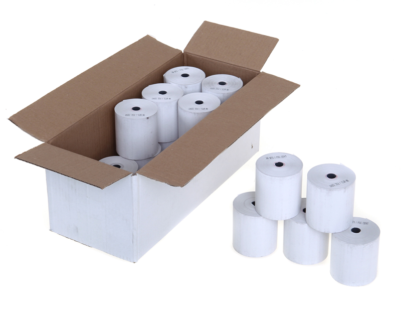 80mm x 80mm x 12.7mm - Thermal Till Rolls 