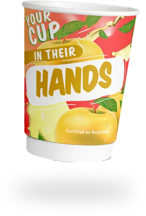Custom branded paper cup with your design